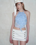 Dreamy Ruffle Halter Top