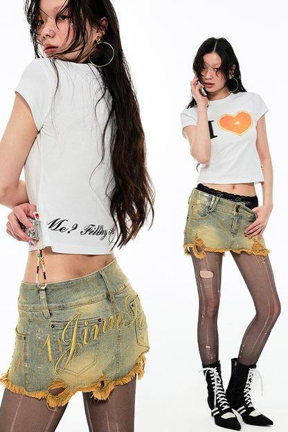Jinn Jean Washed Skirt