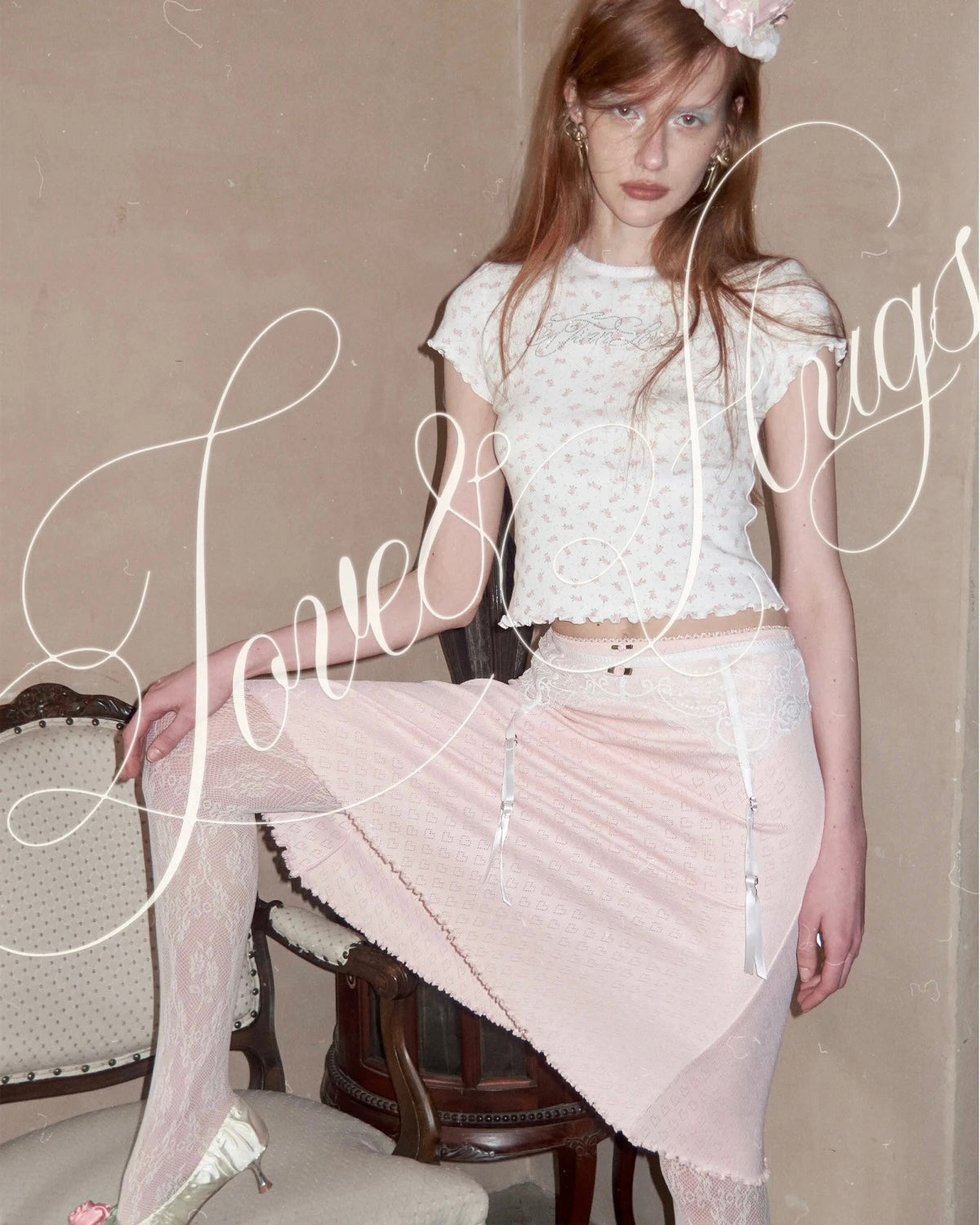 Romantic Cotton Lace Midi Skirt