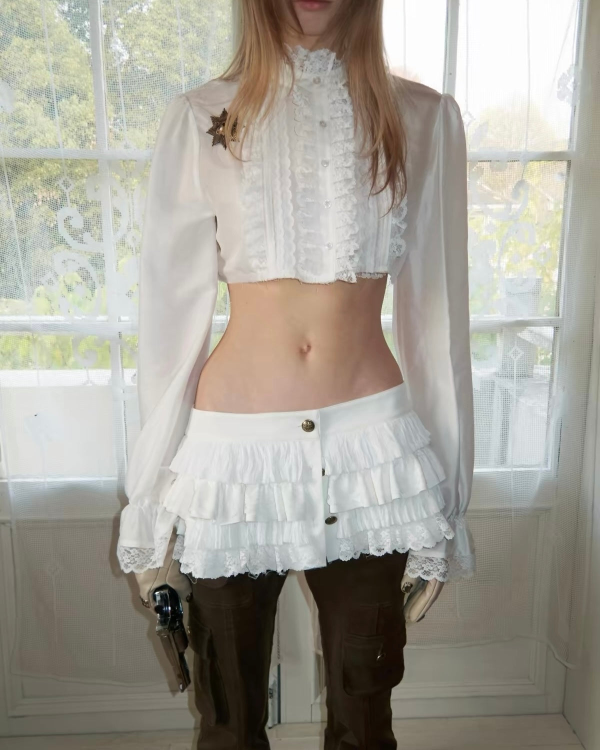 Fallen Angel Long Sleeve Blouse