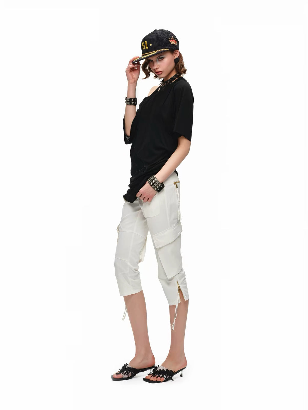 Two-Piece Lace Patch Top