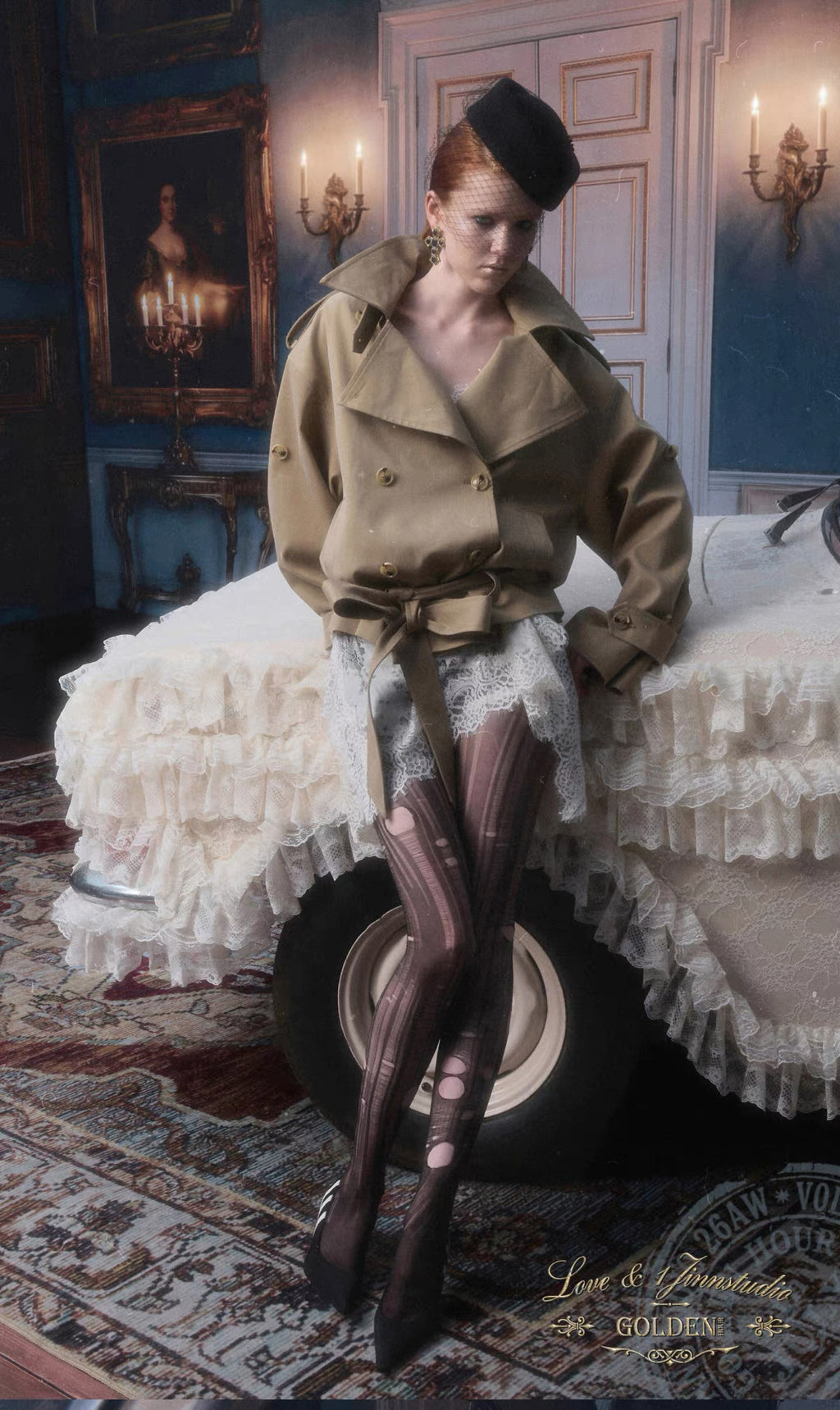 Crop Belted Trench Jacket