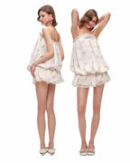 Bloom Chiffon Ruffle Dress