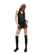 Grunge Snoopy Choker Tank