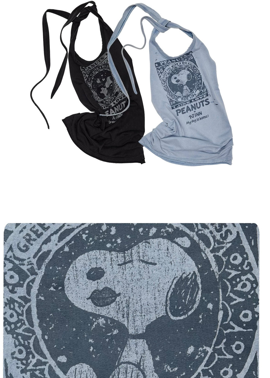Grunge Snoopy Choker Tank