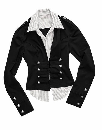 Buttoned Shirt Blazer
