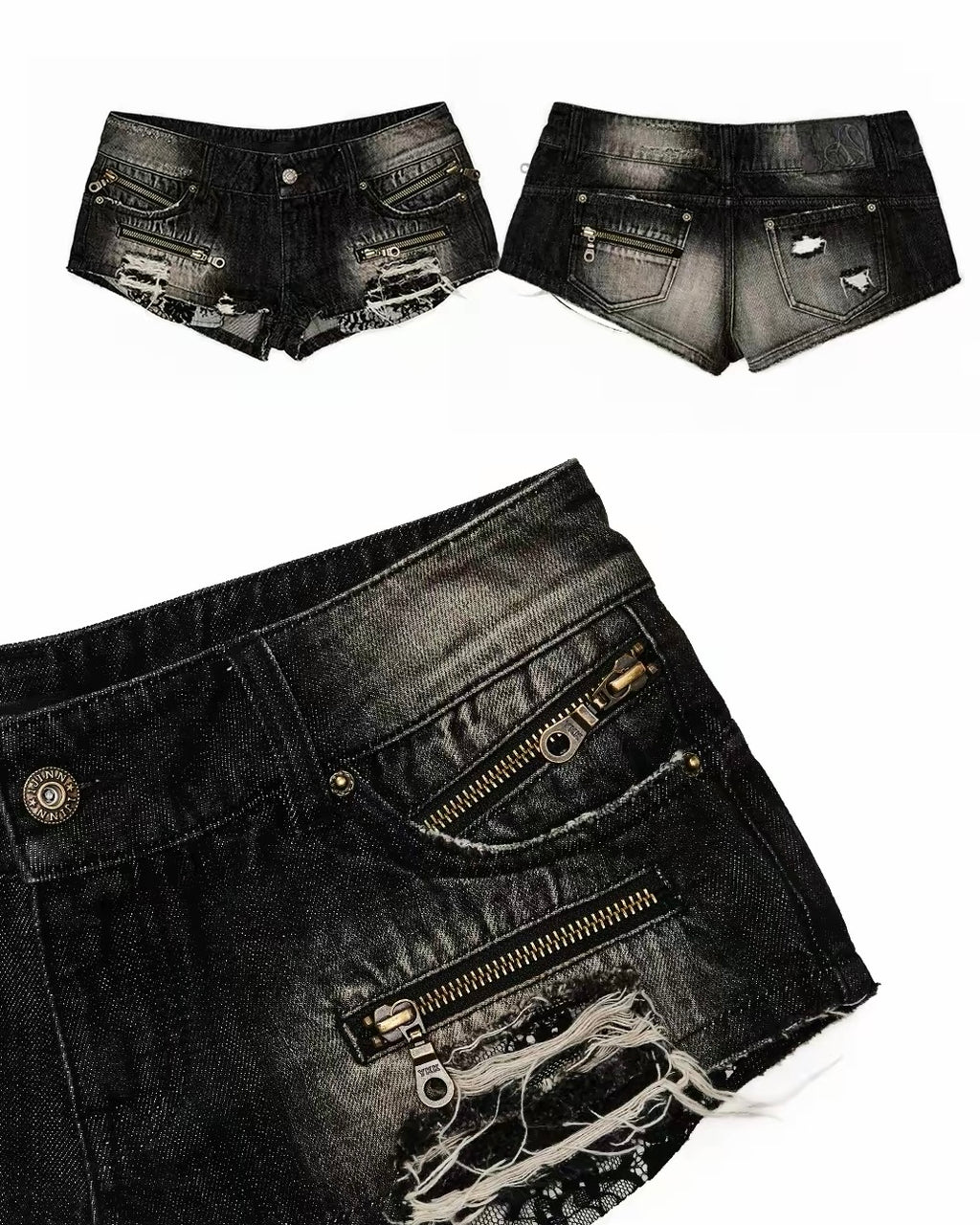 Old-school Cotton Denim Shorts