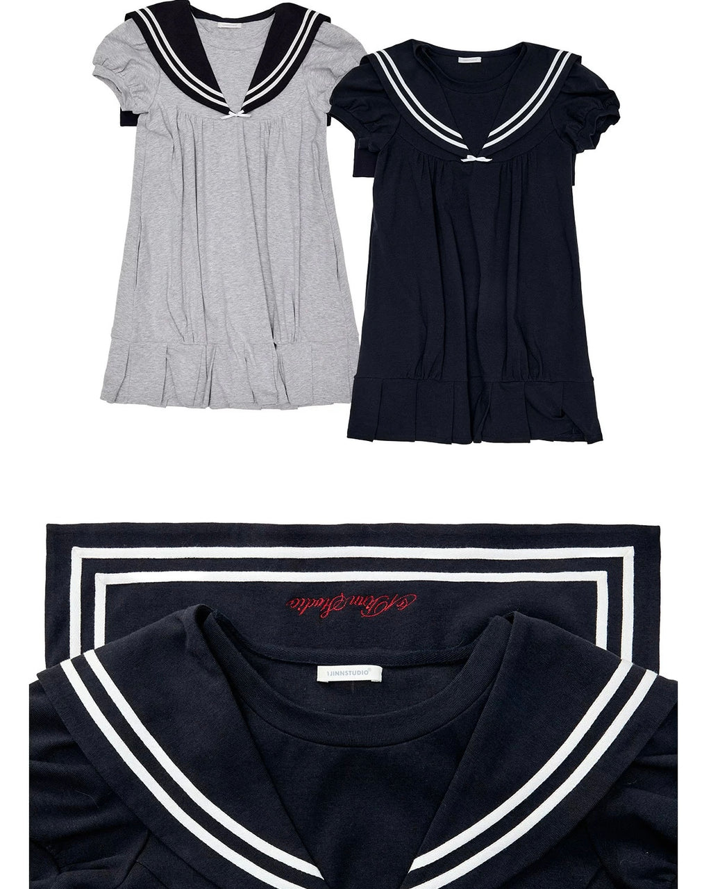Dark Academy Sailor Dress