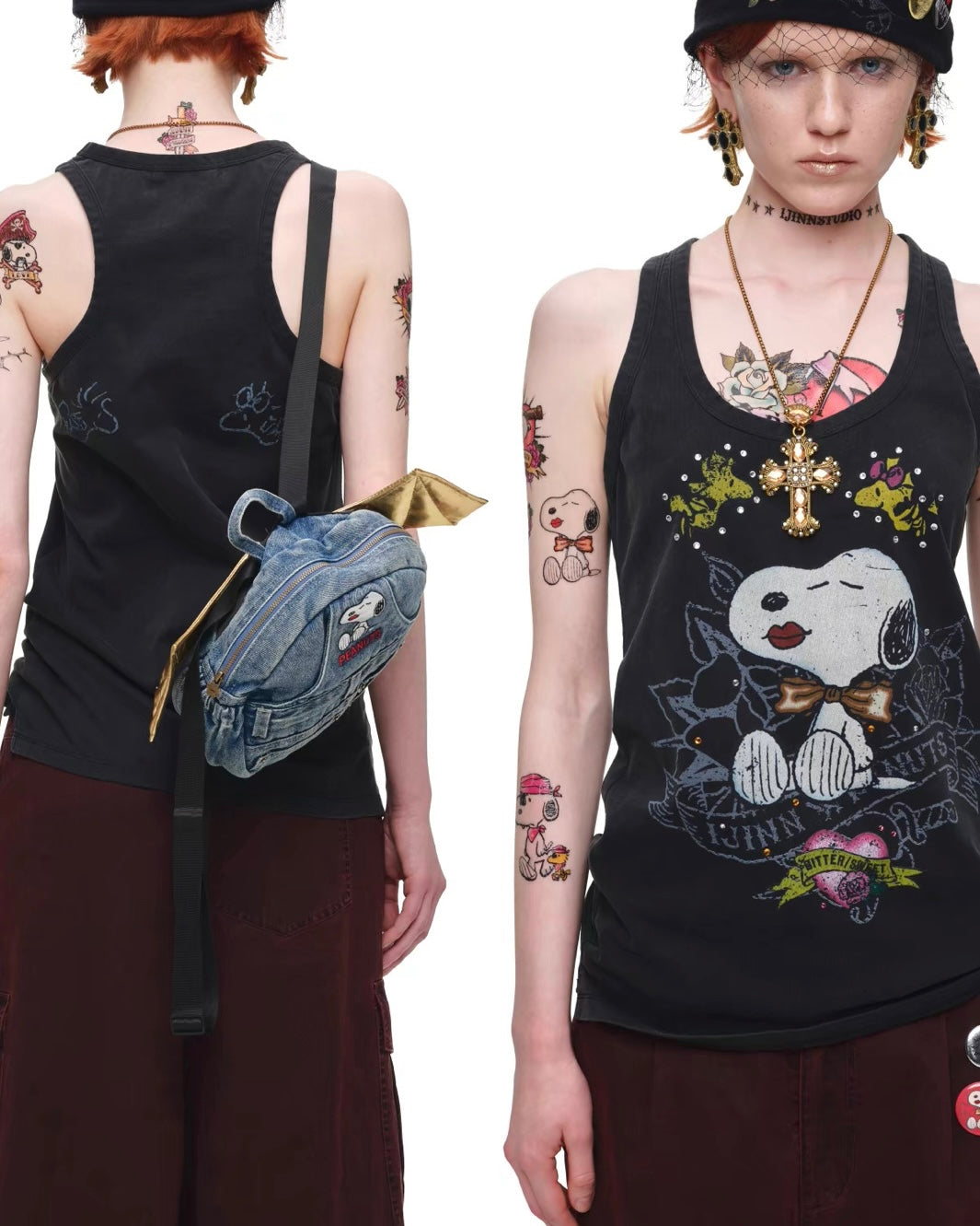 Peanuts x 1JINN Sally Tattoo Tank Top