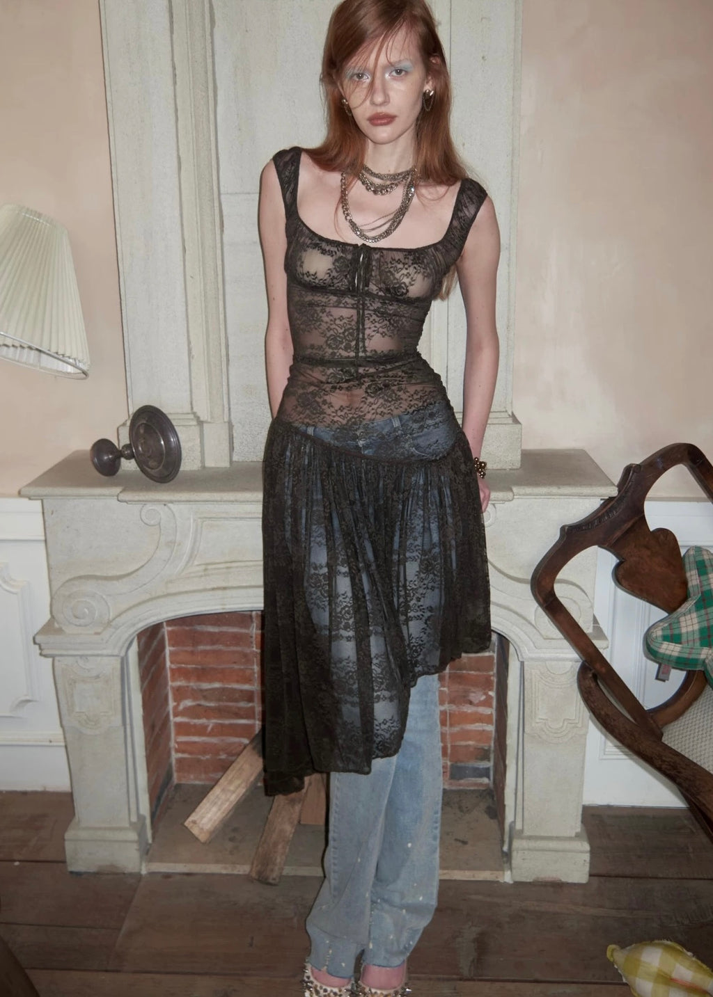 Nocturne Lace Asymmetric Dress