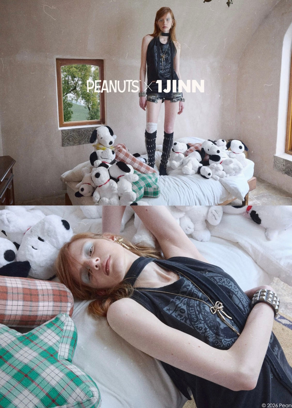Grunge Snoopy Choker Tank