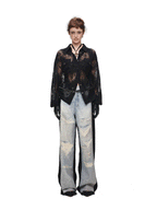 Faded Halo Denim Pants