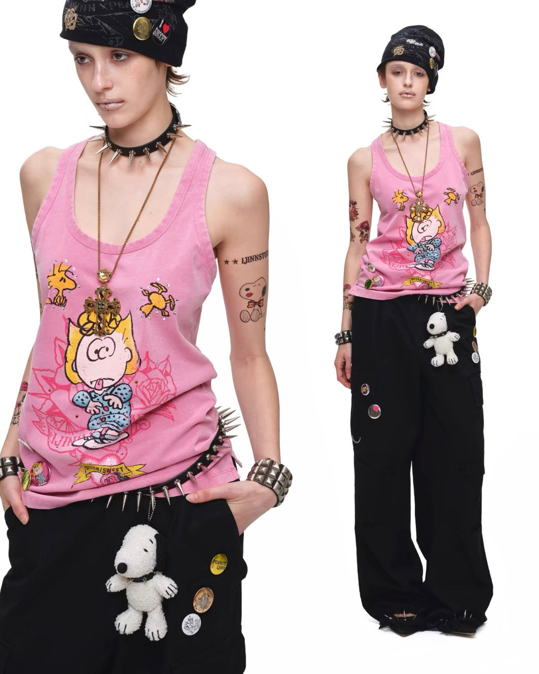 Peanuts x 1JINN Sally Tattoo Tank Top