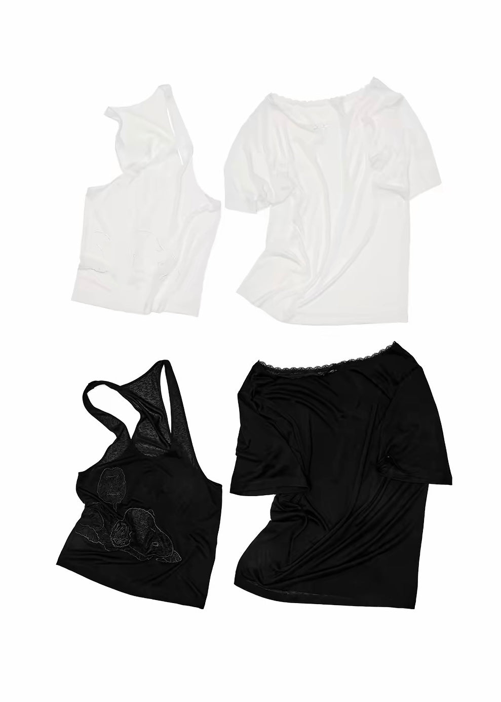 Two-Piece Lace Patch Top