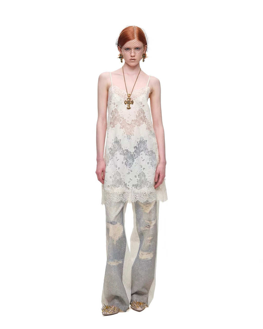 Faded Halo Denim Pants