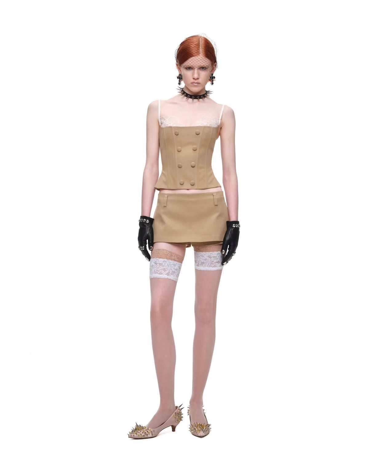Napoleon Button Bustier Top