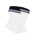 Sailor Button Tube Top
