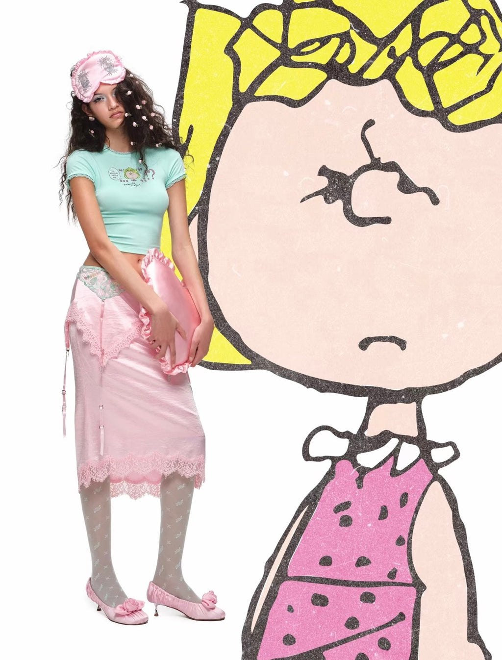 Peanuts Print Crop Tee