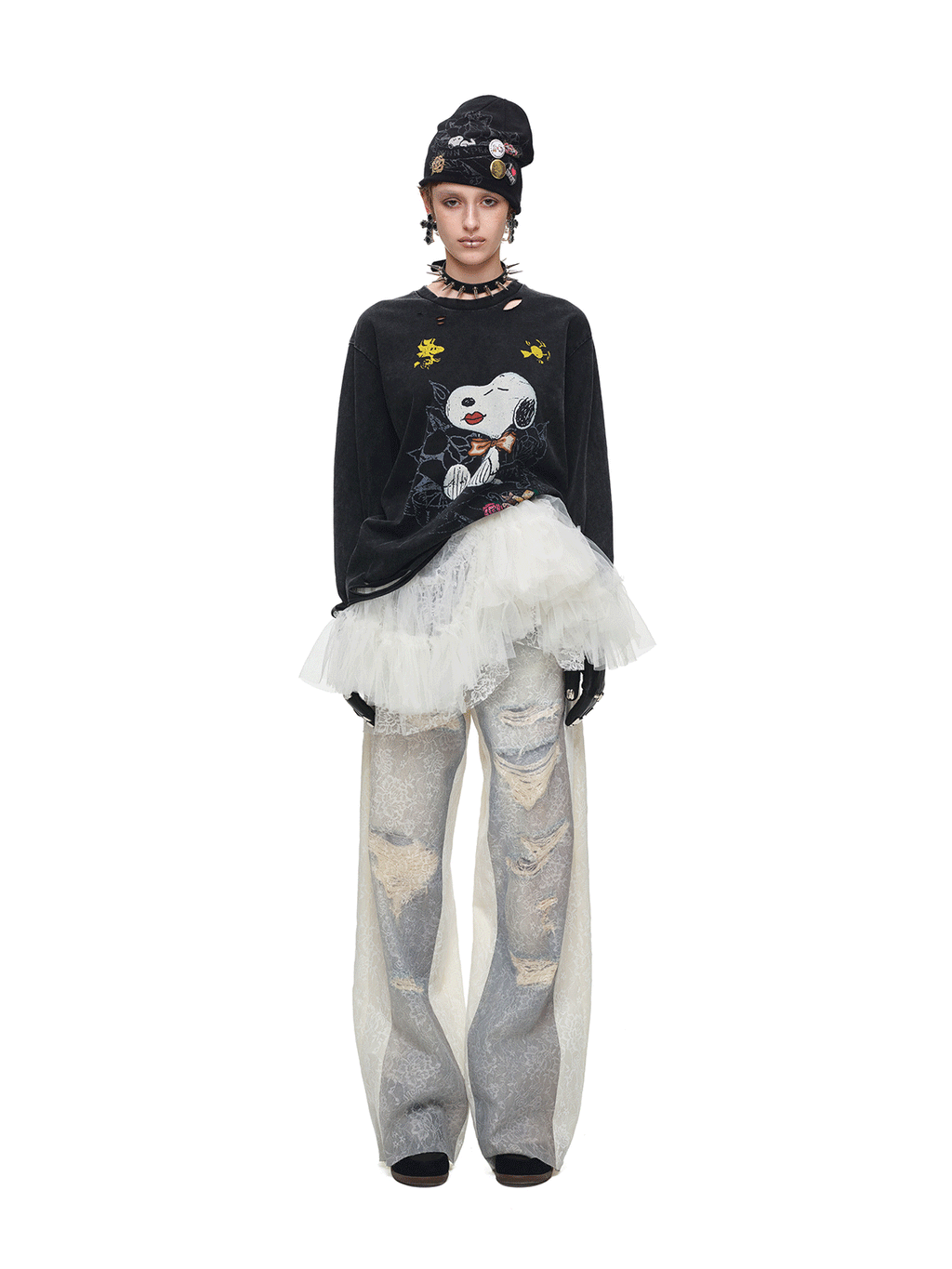 Faded Halo Denim Pants