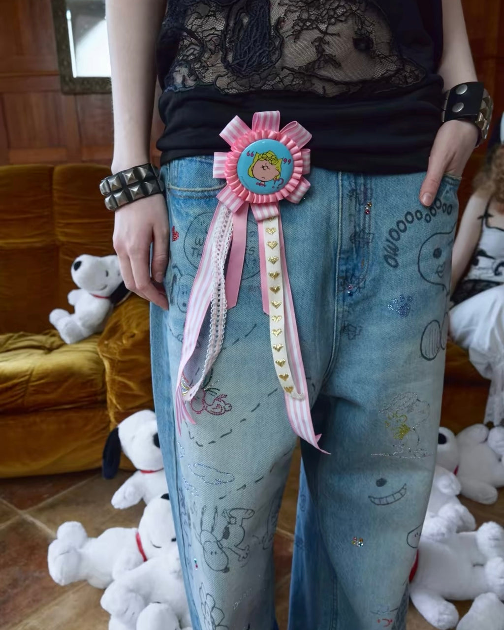 Snoopy Oversized Jeans