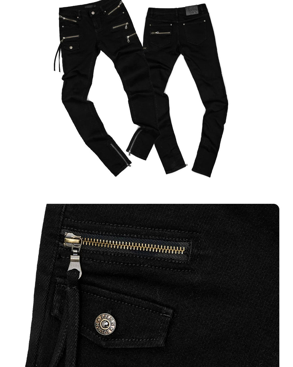 Riot Zip Skinny Pants