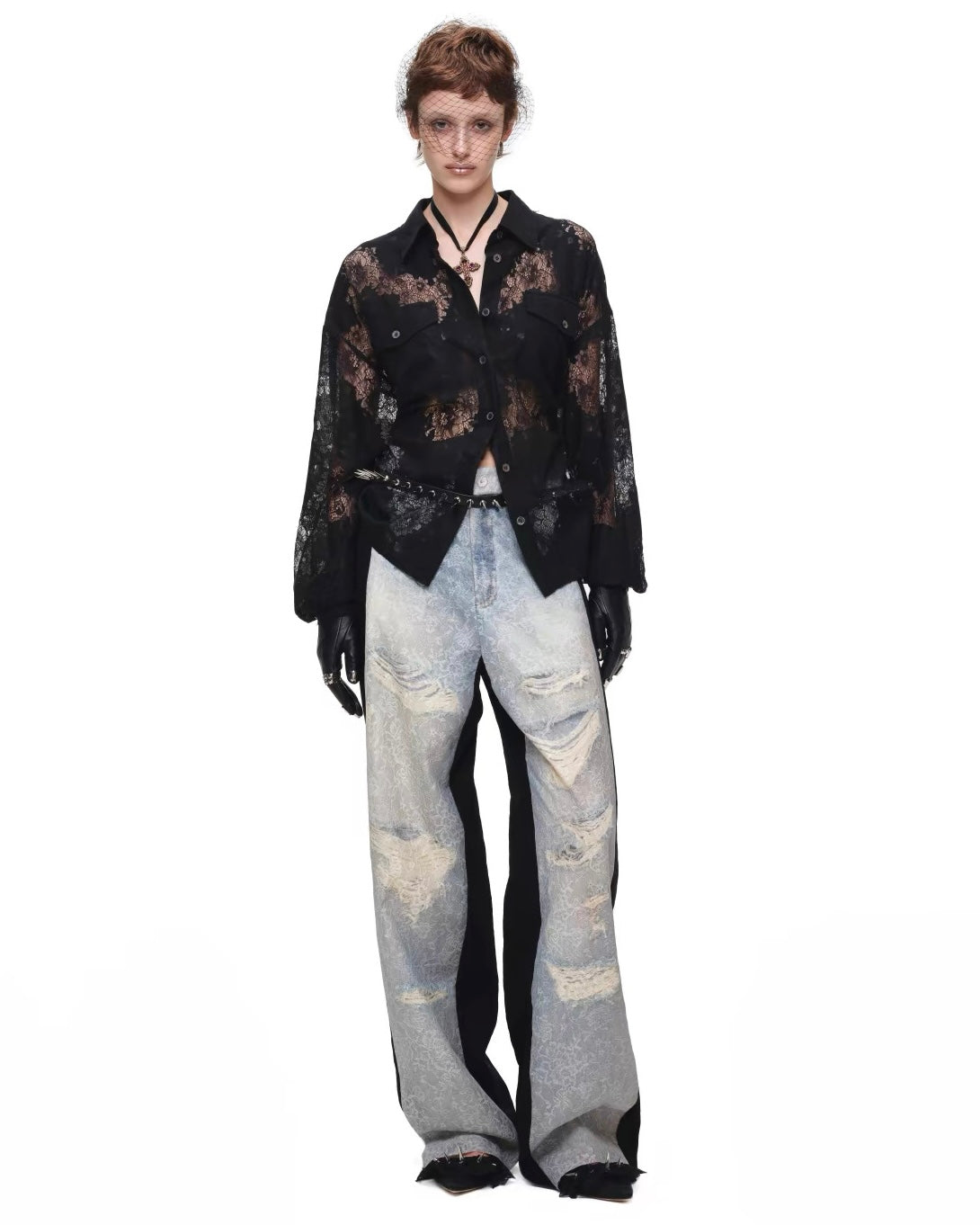 Faded Halo Denim Pants