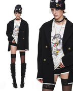 Snoopy Distressed Tattoo Long Sleeve Tee