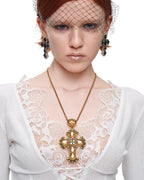 Lace-Trim Corset Knit Top