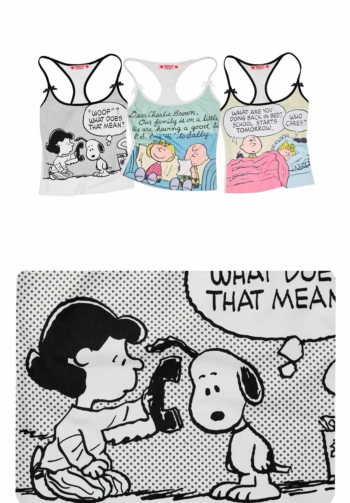 Peanuts Print Tank Top