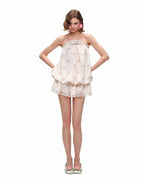 Bloom Chiffon Ruffle Dress