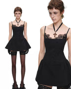 Corset Napoleon-Button Mini Dress