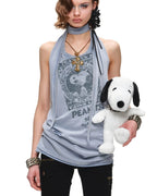 Grunge Snoopy Choker Tank
