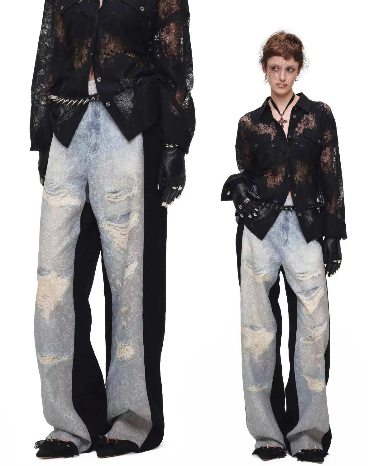 Faded Halo Denim Pants
