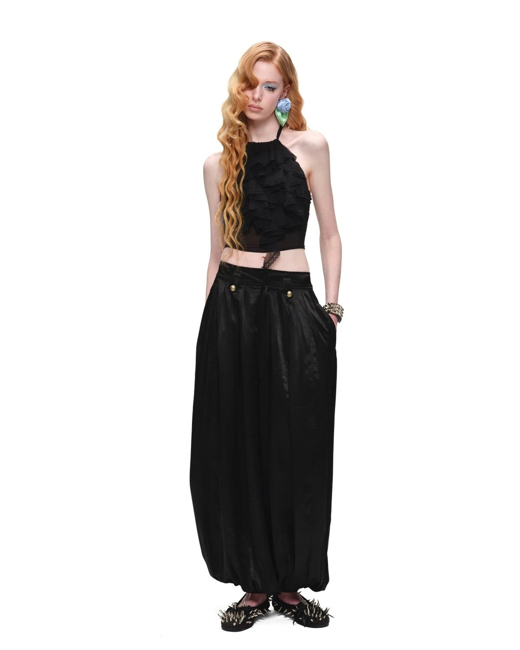 Dreamy Ruffle Halter Top