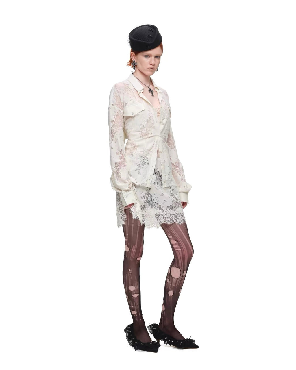 Wraith Lace Corset Shirt