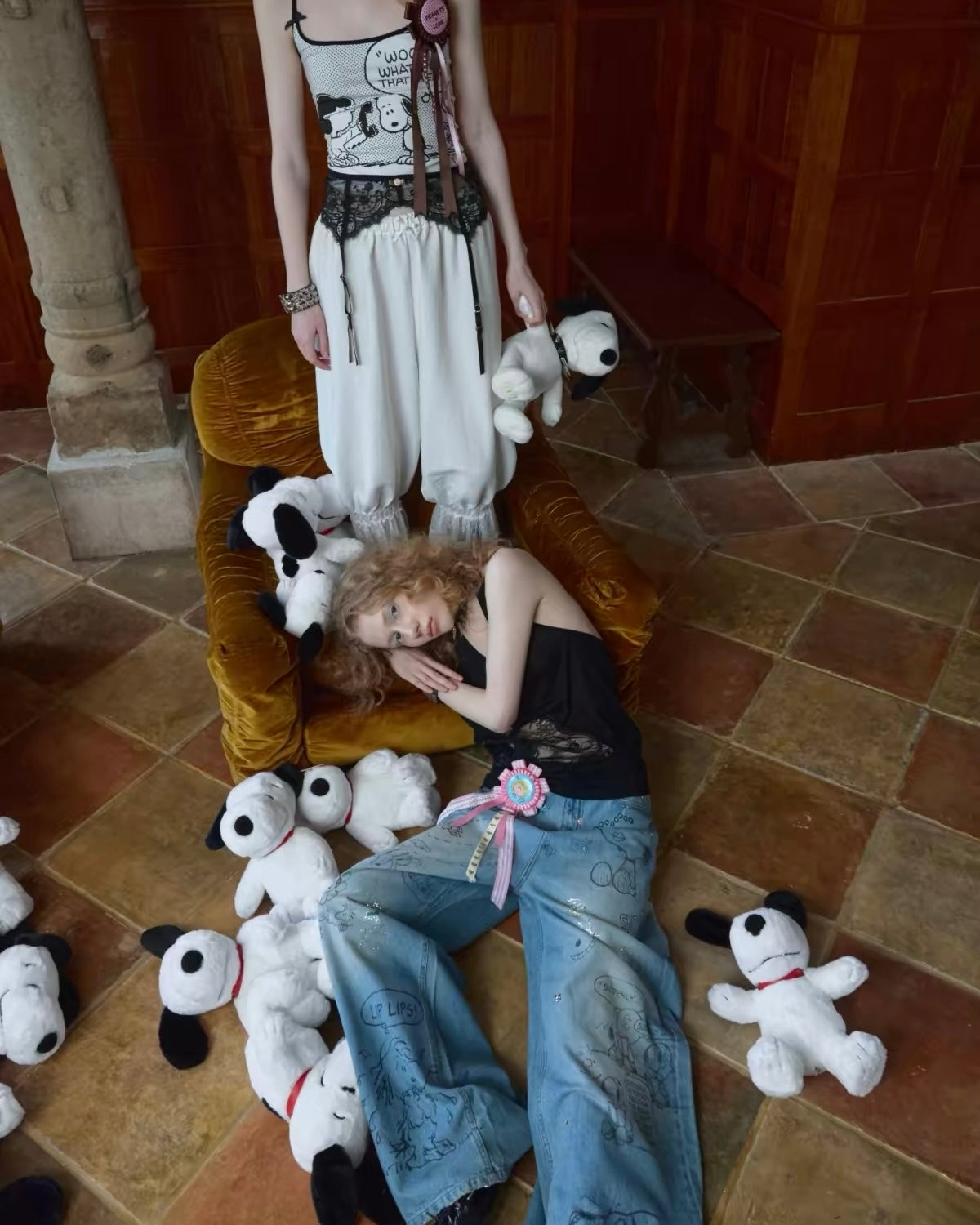 Snoopy Oversized Jeans