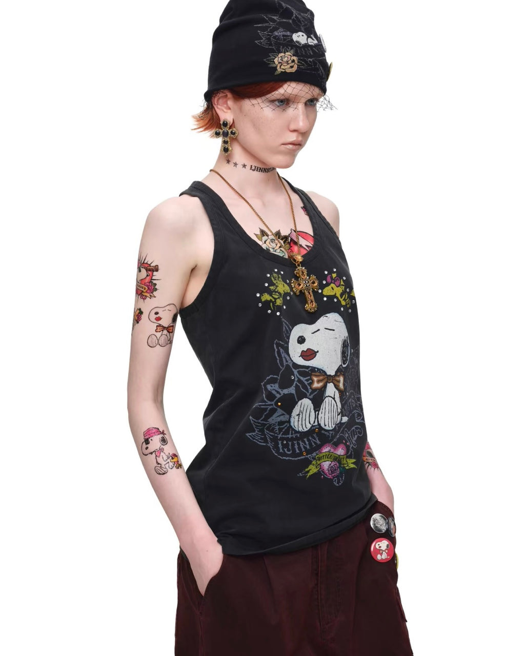 Peanuts x 1JINN Sally Tattoo Tank Top