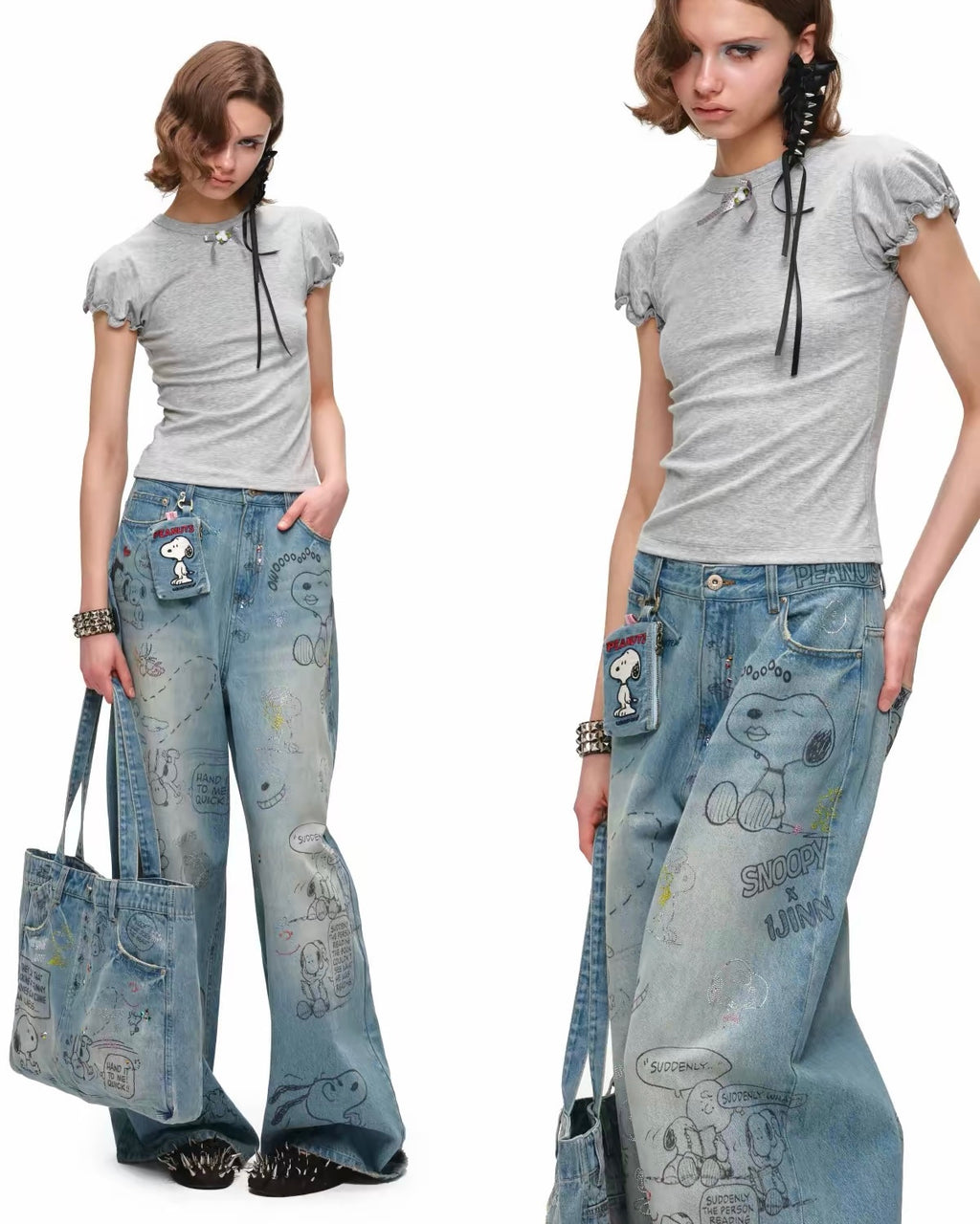 Snoopy Oversized Jeans