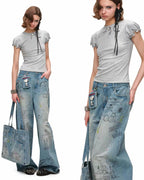 Snoopy Oversized Jeans