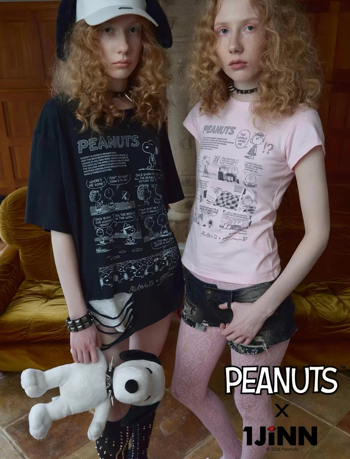 Peanuts Print Short Sleeve Tee