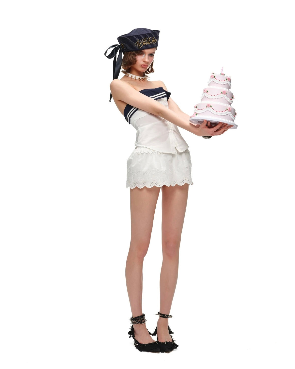 Sailor Button Tube Top
