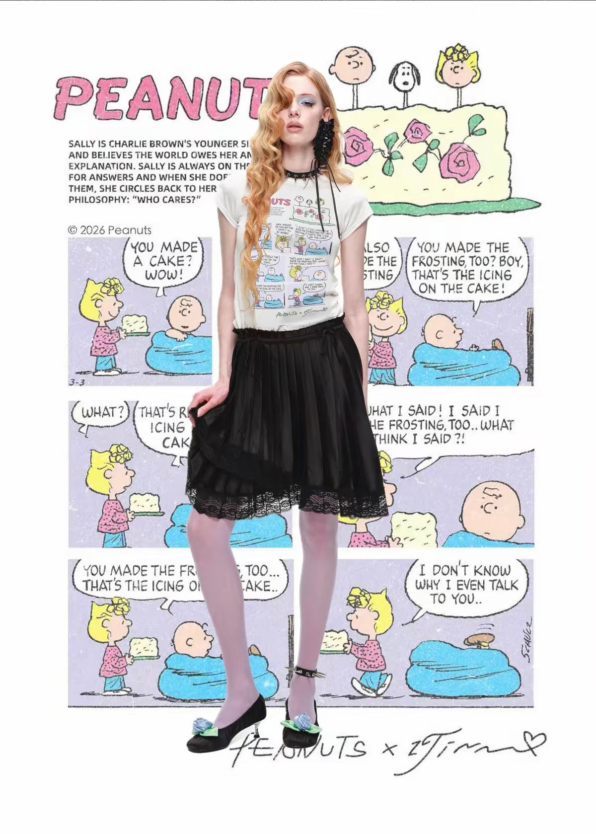 Peanuts Print Short Sleeve Tee