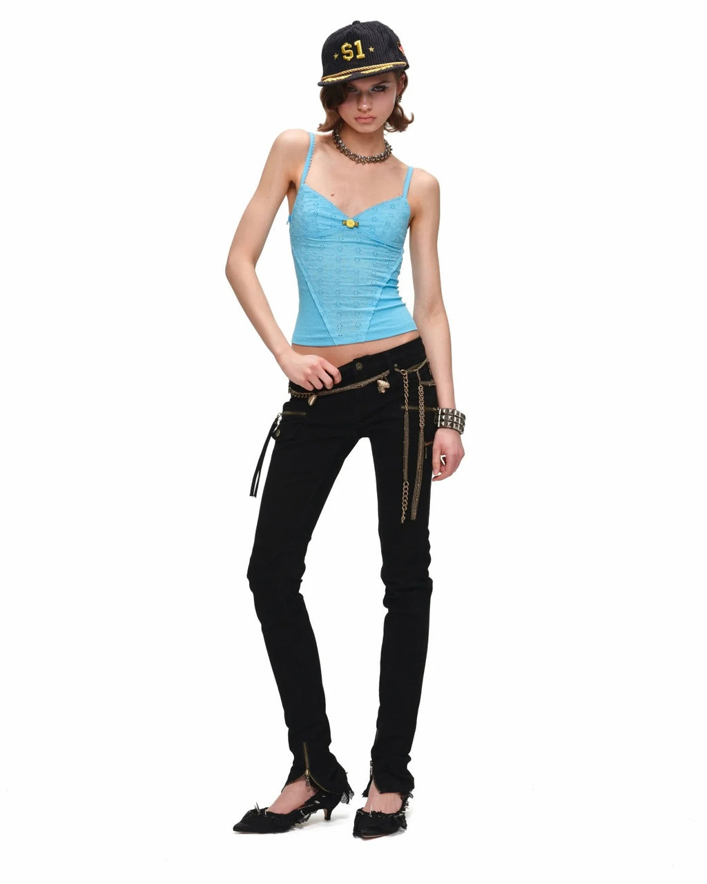 Rosette Cotton Eyelet Cami