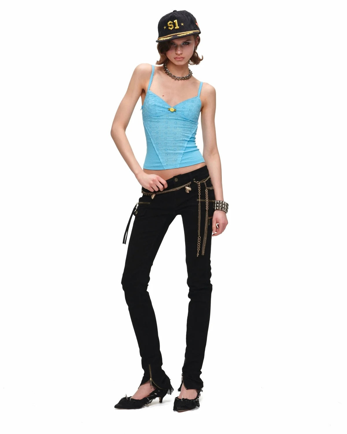 Rosette Cotton Eyelet Cami