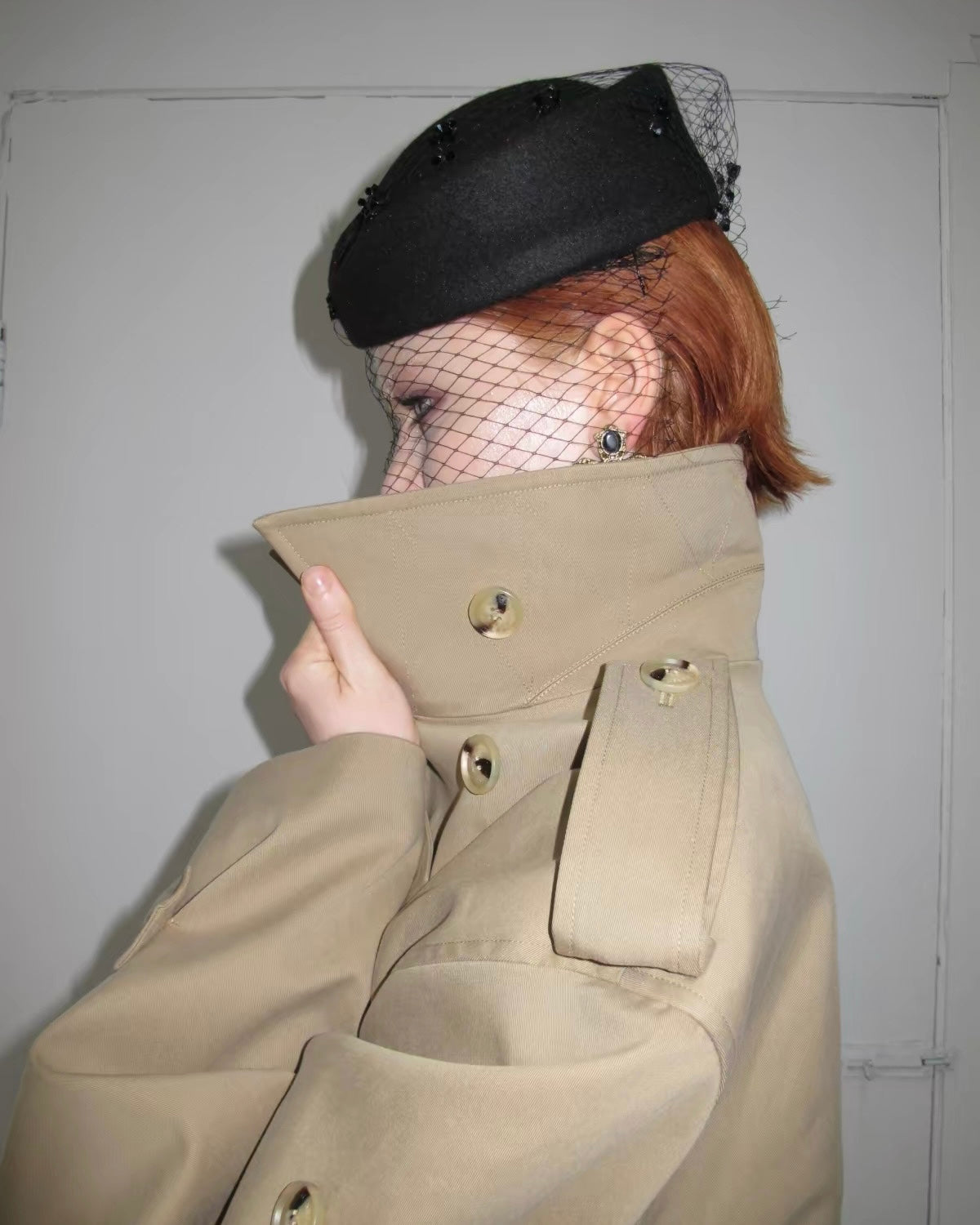 Crop Belted Trench Jacket