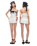 Sailor Button Tube Top