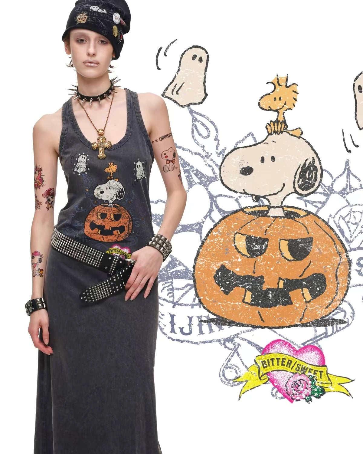 Snoopy Tank Maxi Dress