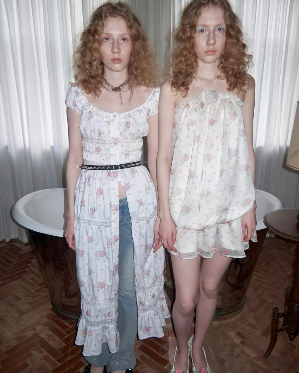Bloom Chiffon Ruffle Dress