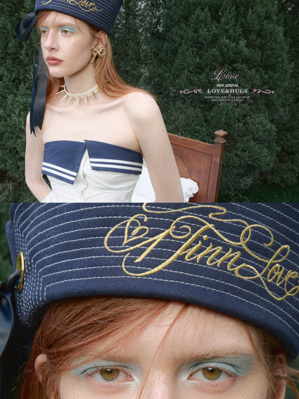 Sailor Button Tube Top