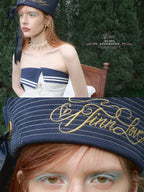 Sailor Button Tube Top